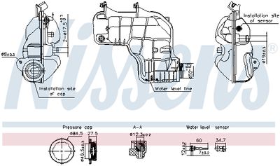 Expansion Tank, coolant NISSENS 996221