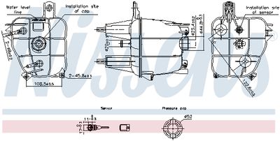 Expansion Tank, coolant NISSENS 996241