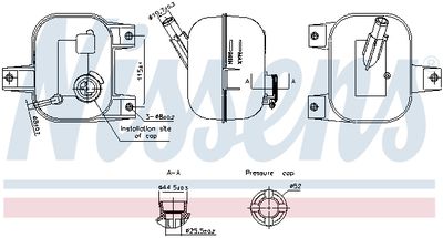 Expansion Tank, coolant NISSENS 996246