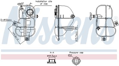 Expansion Tank, coolant NISSENS 996253