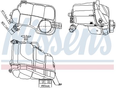 Expansion Tank, coolant NISSENS 996297