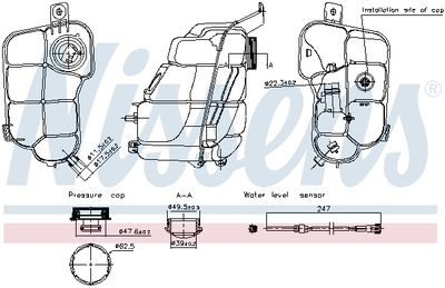 Expansion Tank, coolant NISSENS 996318