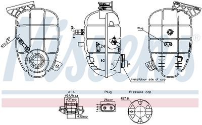 Expansion Tank, coolant NISSENS 996325