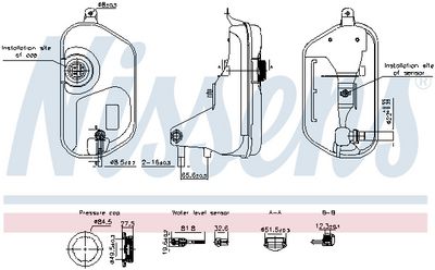Expansion Tank, coolant NISSENS 996327