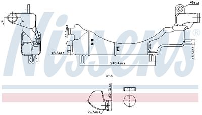 Expansion Tank, coolant NISSENS 996334