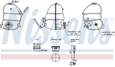 Expansion Tank, coolant NISSENS 996340
