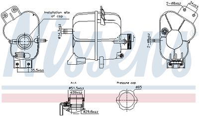 Expansion Tank, coolant NISSENS 996343