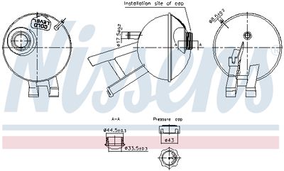 Expansion Tank, coolant NISSENS 996348