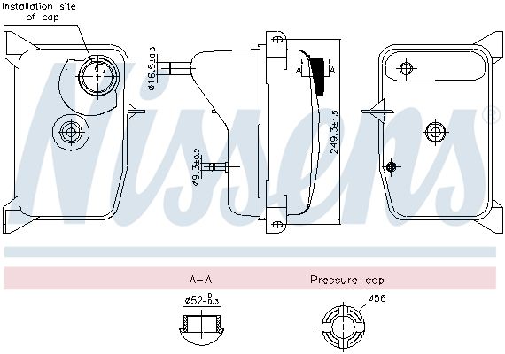 NISSENS 996353 Expansion Tank, coolant