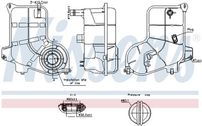 Expansion Tank, coolant NISSENS 996363