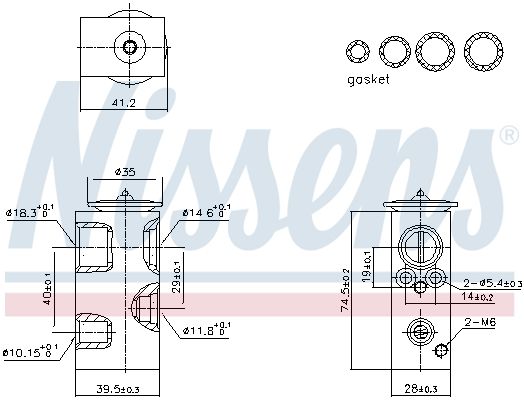 NISSENS 999426 Expansion Valve, air conditioning