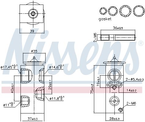 NISSENS 999427 Expansion Valve, air conditioning
