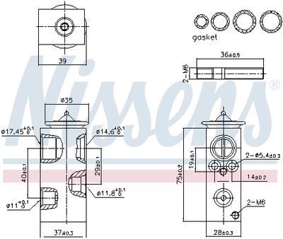 Expansion Valve, air conditioning NISSENS 999427