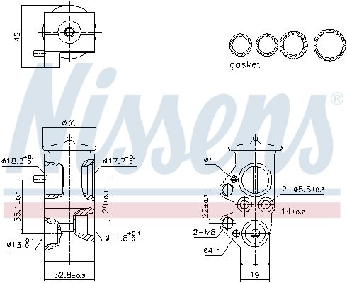 NISSENS 999428 Expansion Valve, air conditioning