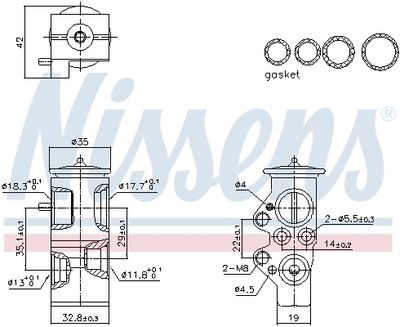 Expansion Valve, air conditioning NISSENS 999428