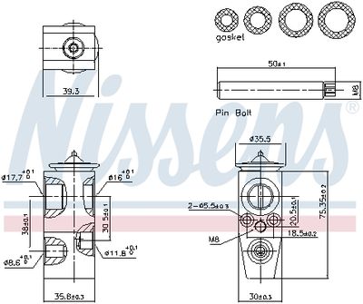 Expansion Valve, air conditioning NISSENS 999448