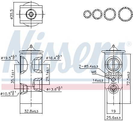 NISSENS 999451 Expansion Valve, air conditioning
