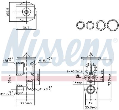 Expansion Valve, air conditioning NISSENS 999452