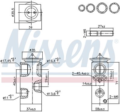 Expansion Valve, air conditioning NISSENS 999453