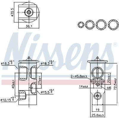 Expansion Valve, air conditioning NISSENS 999455