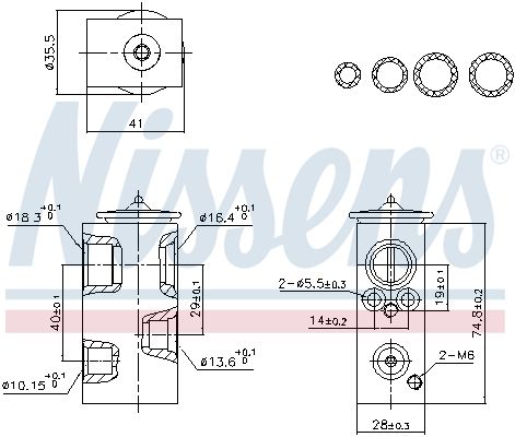 NISSENS 999457 Expansion Valve, air conditioning