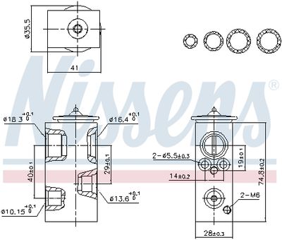Expansion Valve, air conditioning NISSENS 999457