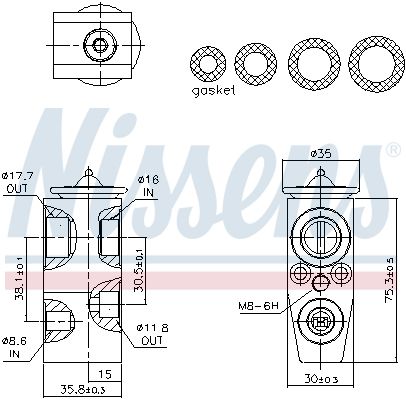 NISSENS 999493 Expansion Valve, air conditioning