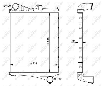 Charge Air Cooler NRF 30225