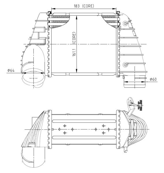 NRF 309040 Charge Air Cooler