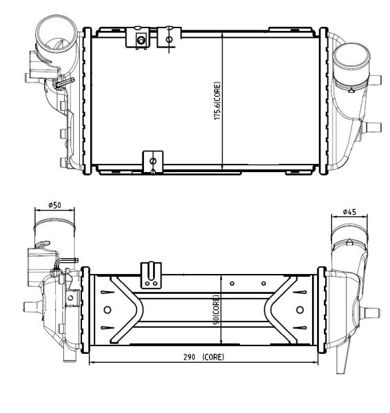 NRF 309063 Charge Air Cooler