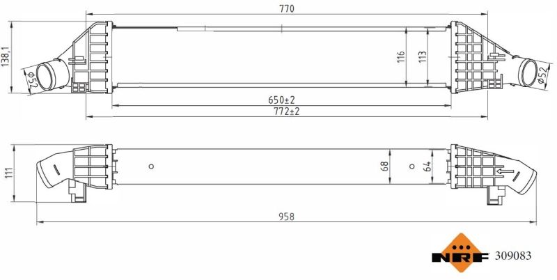 NRF 309083 Charge Air Cooler