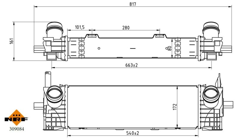 NRF 309084 Charge Air Cooler