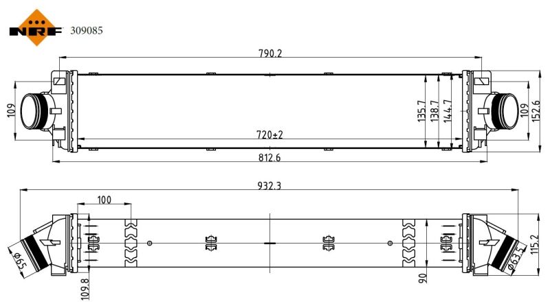 NRF 309085 Charge Air Cooler