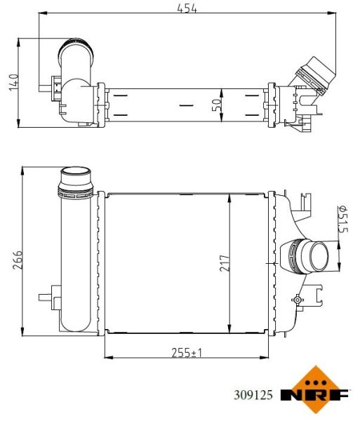NRF 309125 Charge Air Cooler