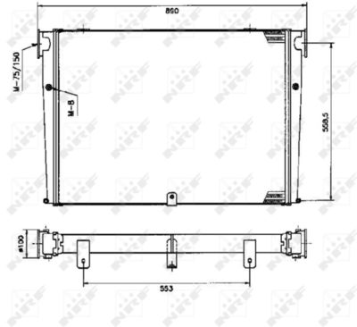 Charge Air Cooler NRF 309345