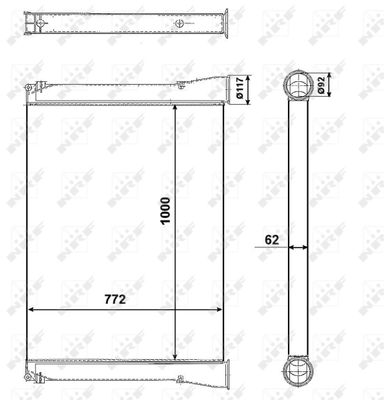 Charge Air Cooler NRF 309357