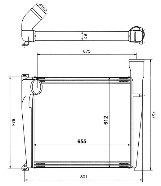 NRF 309375 Charge Air Cooler