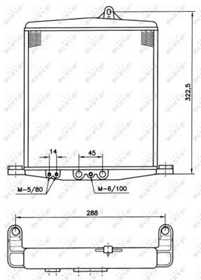 Oil Cooler, automatic transmission NRF 31059