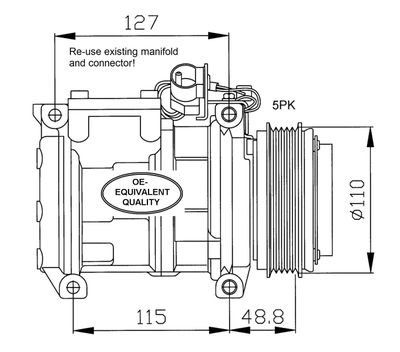 Compressor, air conditioning NRF 32048