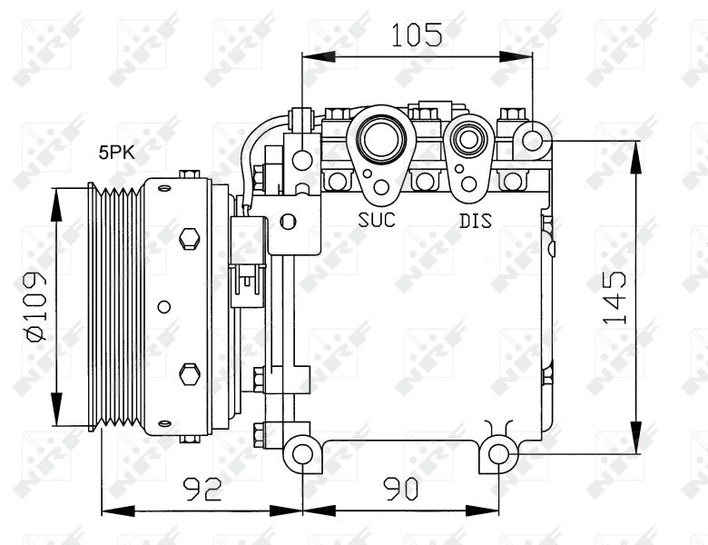 NRF 32049 Compressor, air conditioning