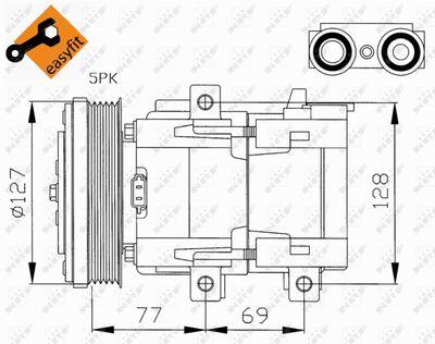 Compressor, air conditioning NRF 32061