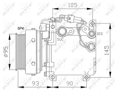 Compressor, air conditioning NRF 32100