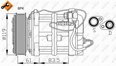 Compressor, air conditioning NRF 32108