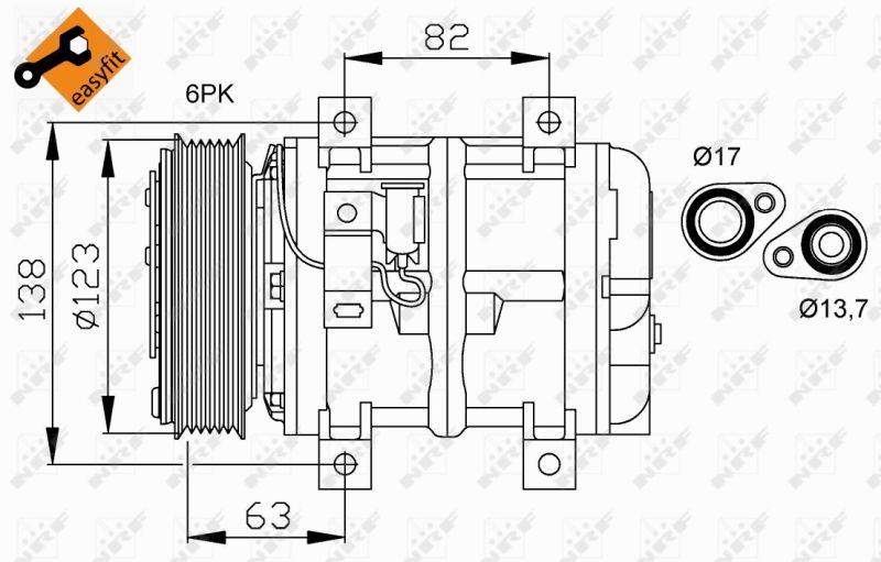 NRF 32112 Compressor, air conditioning