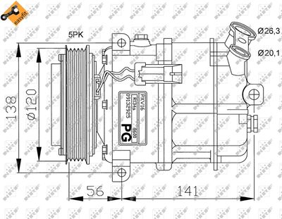 Compressor, air conditioning NRF 32117G