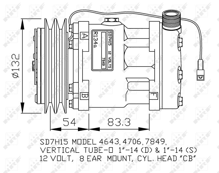 NRF 32130G Compressor, air conditioning