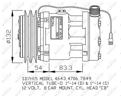 Compressor, air conditioning NRF 32130G