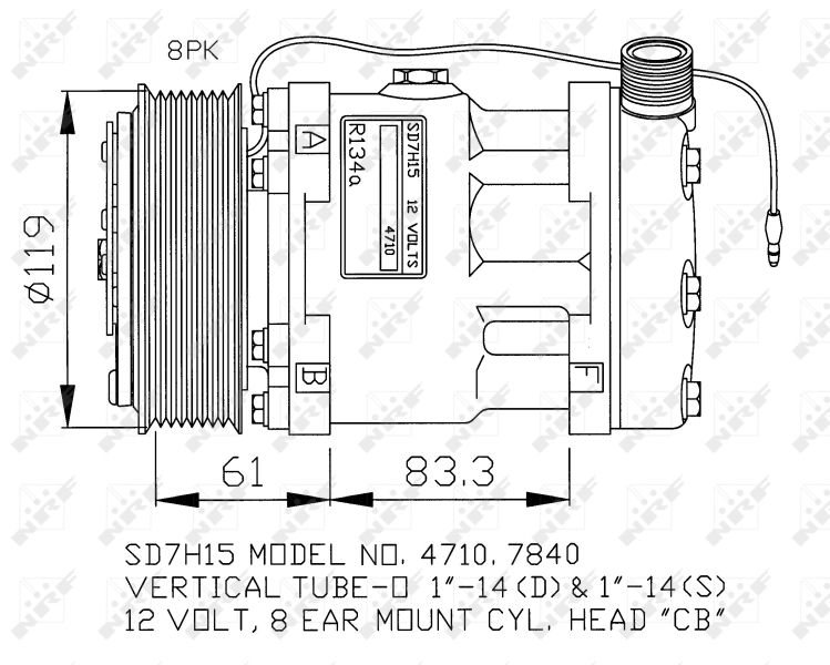 NRF 32132G Compressor, air conditioning