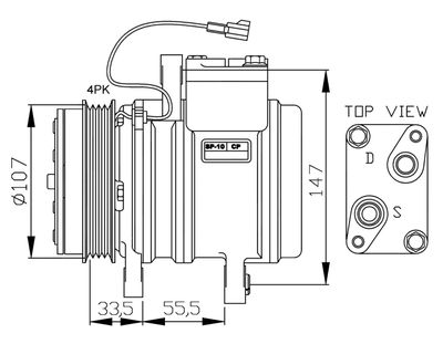 Compressor, air conditioning NRF 32143G