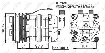 Compressor, air conditioning NRF 32157G